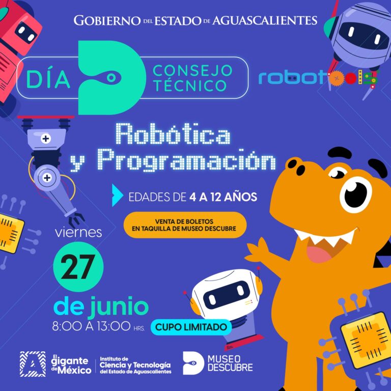 Museo Descubre invita al taller “Robótica y Programación” en Aguascalientes