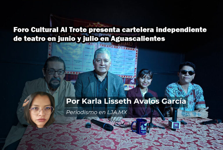 Foro Cultural Al Trote presenta cartelera independiente de teatro en junio y julio en Aguascalientes