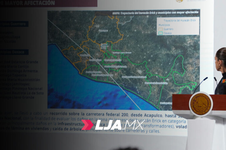 Sheinbaum coordinará desde Oaxaca esfuerzos ante huracán Erick