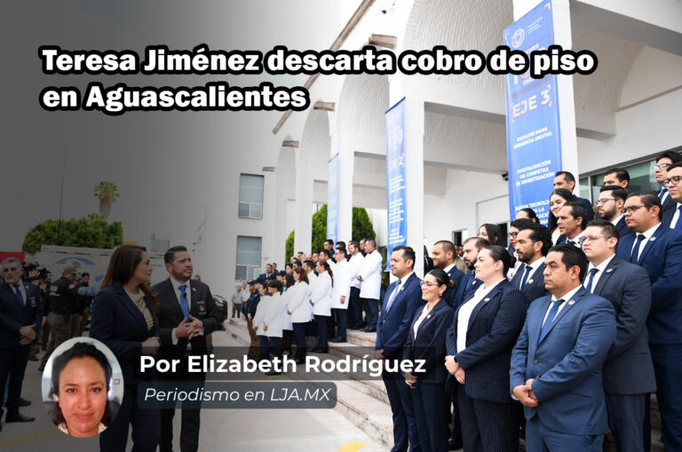 La Gobernadora de Aguascalientes Teresa Jiménez descarta cobro de piso en Aguascalientes