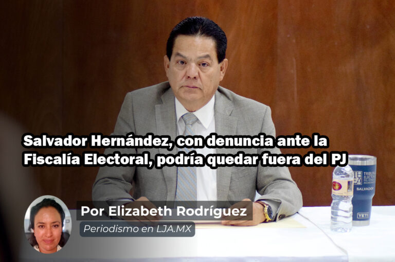 Salvador Hernández, con denuncia ante la Fiscalía Electoral, podría quedar fuera del PJ