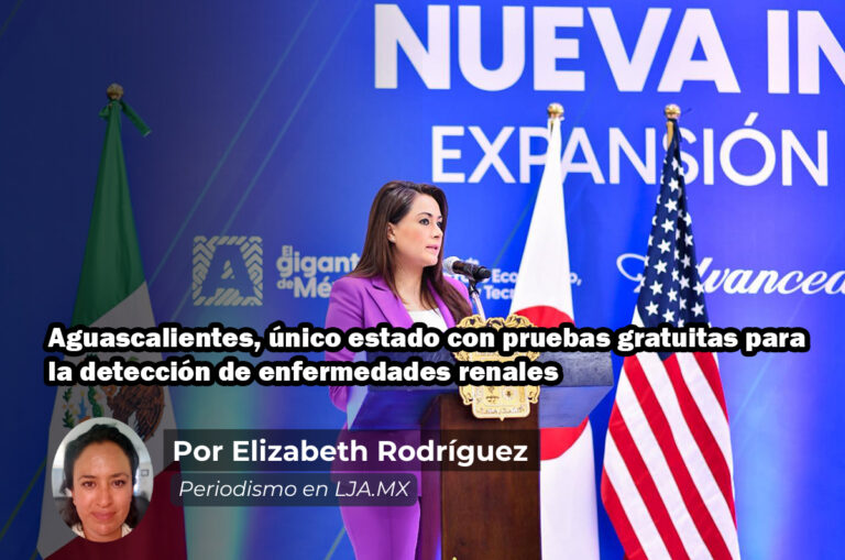 Aguascalientes, único estado con pruebas gratuitas para la detección de enfermedades renales