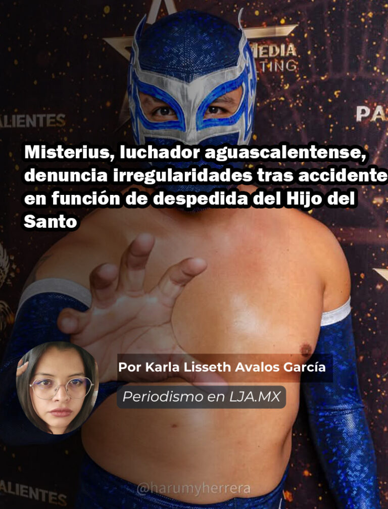 Misterius, luchador aguascalentense, denuncia irregularidades tras accidente en función de despedida del Hijo del Santo