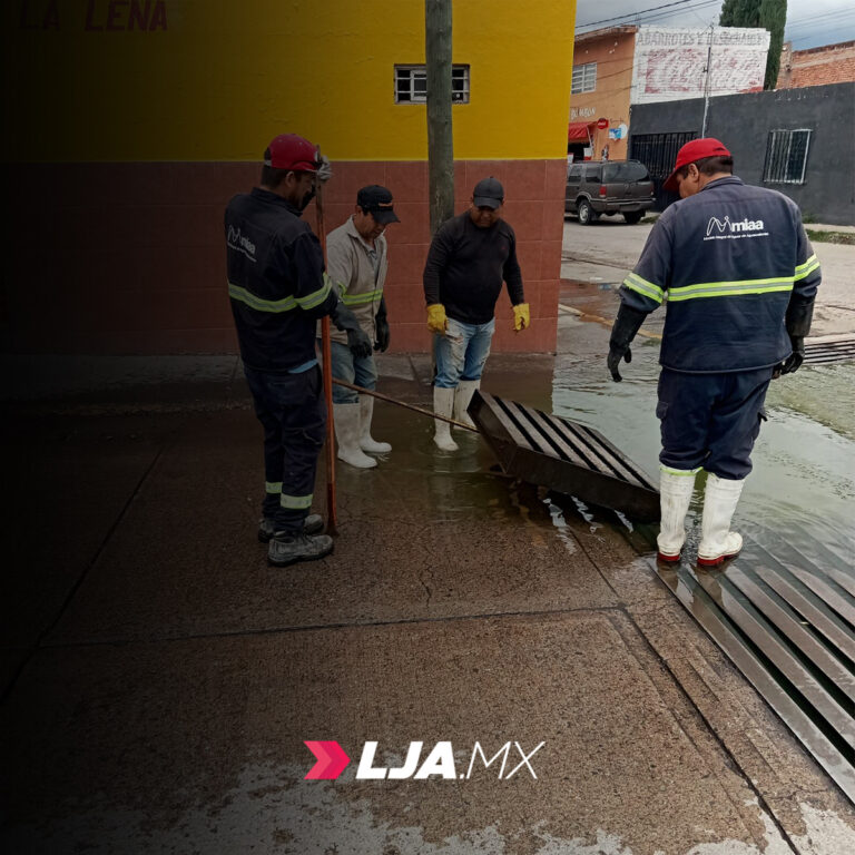 MIAA continúa con la limpieza y desazolve en drenajes en Aguascalientes