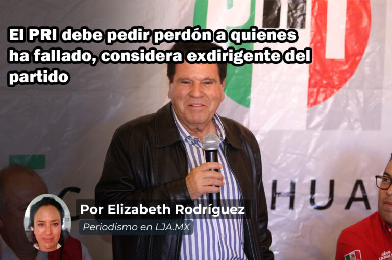 El PRI debe pedir perdón a quienes ha fallado, considera exdirigente del partido