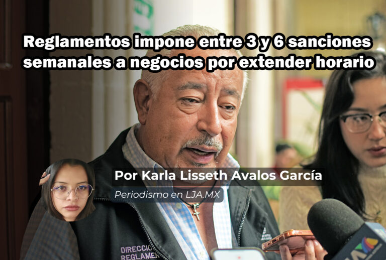 Reglamentos impone entre 3 y 6 sanciones semanales a negocios por extender horario en Aguascalientes