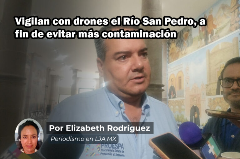 Vigilan con drones el Río San Pedro en Aguascalientes, a fin de evitar más contaminación