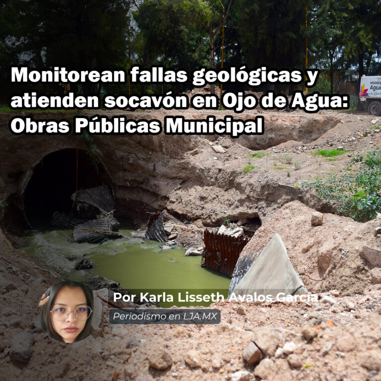 Monitorean fallas geológicas y atienden socavón en Ojo de Agua: Obras Públicas del Municipio de Aguascalientes