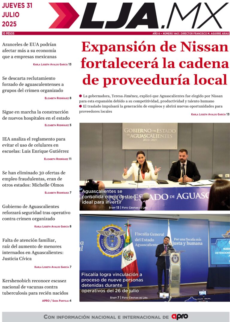 Expansión de Nissan fortalecerá la cadena de proveeduría local y más en LJA.MX, edición 31/7/2025