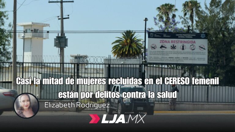Casi la mitad de mujeres recluidas en el CERESO femenil están por delitos contra la salud
