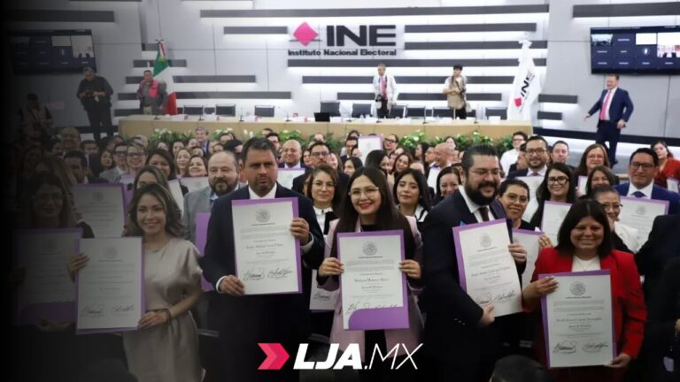 INE entrega constancias de mayoría a magistraturas y jueces electos por voto popular