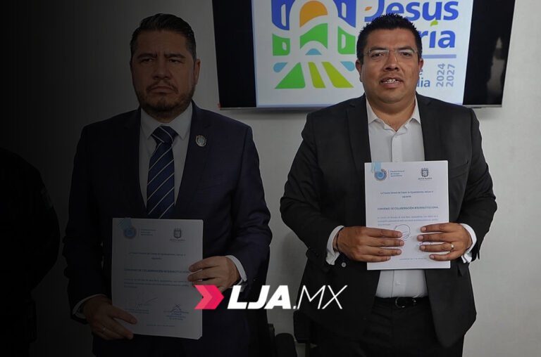 Firman convenio Gobierno de Jesús María y Fiscalía Estatal para fortalecer la justicia cívica
