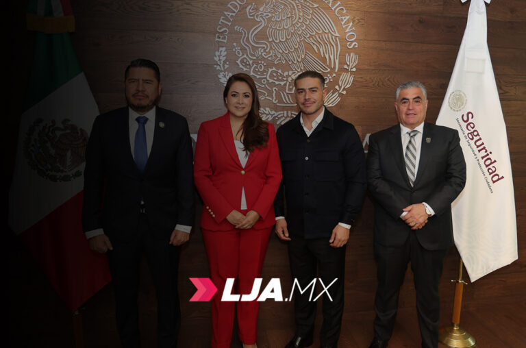 Se reúne La gobernadora de Aguascalientes Teresa Jiménez con Omar García Harfuch; buscan reforzar la seguridad en el estado y la región