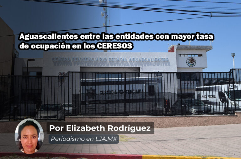 Aguascalientes entre las entidades con mayor tasa de ocupación en los CERESOS