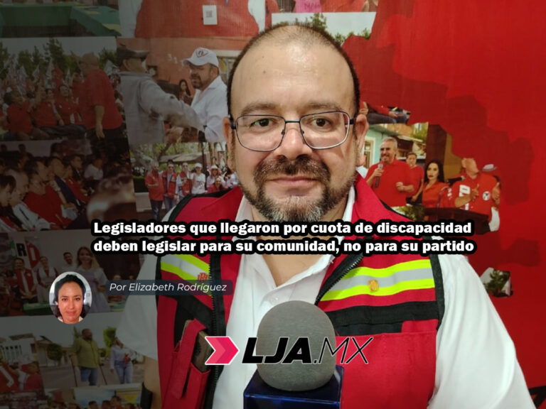 Legisladores que llegaron por cuota de discapacidad deben legislar para su comunidad, no para su partido
