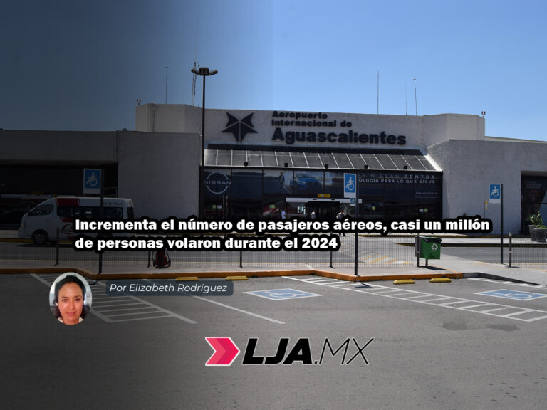 Incrementa el número de pasajeros aéreos, casi un millón de personas volaron durante el 2024 en el Aeropuerto de Aguascalientes