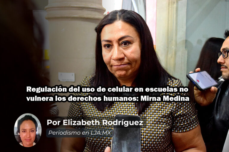 Regulación del uso de celular en escuelas no vulnera los derechos humanos: Mirna Medina
