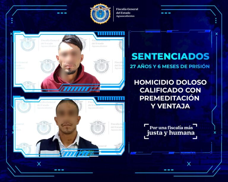 Sentencian a 27 años de prisión a responsables de homicidio en Jesús María