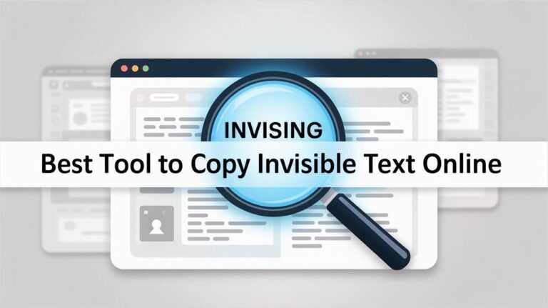 La mejor herramienta para copiar texto invisible en línea