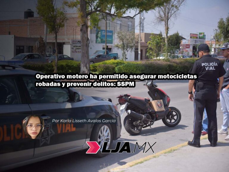 Operativo motero en Aguascalientes ha permitido asegurar motocicletas robadas y prevenir delitos: SSPM