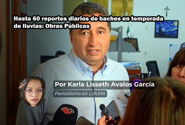 Hasta 60 reportes diarios de baches en temporada de lluvias: Obras Públicas en Aguascalientes