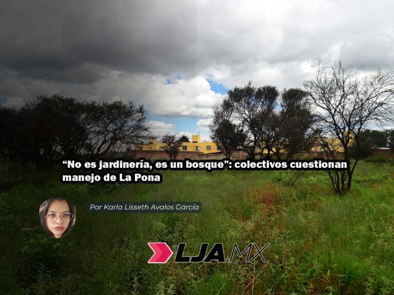 “No es jardinería, es un bosque”: colectivos cuestionan manejo de La Pona en Aguascalientes