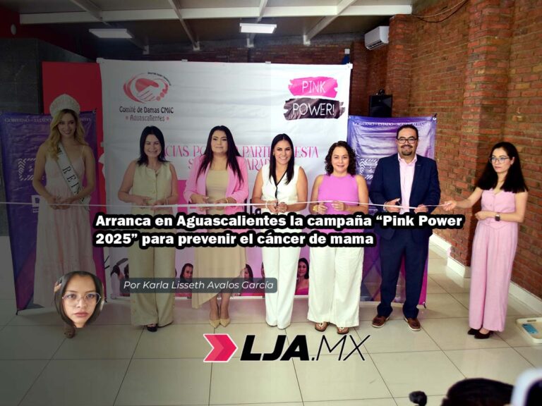 Arranca en Aguascalientes la campaña “Pink Power 2025” para prevenir el cáncer de mama