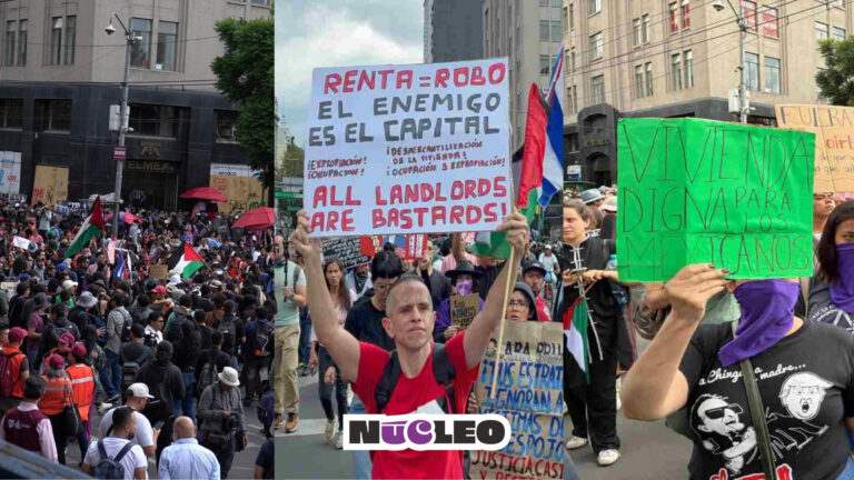 Tercera marcha contra la gentrificación en CDMX