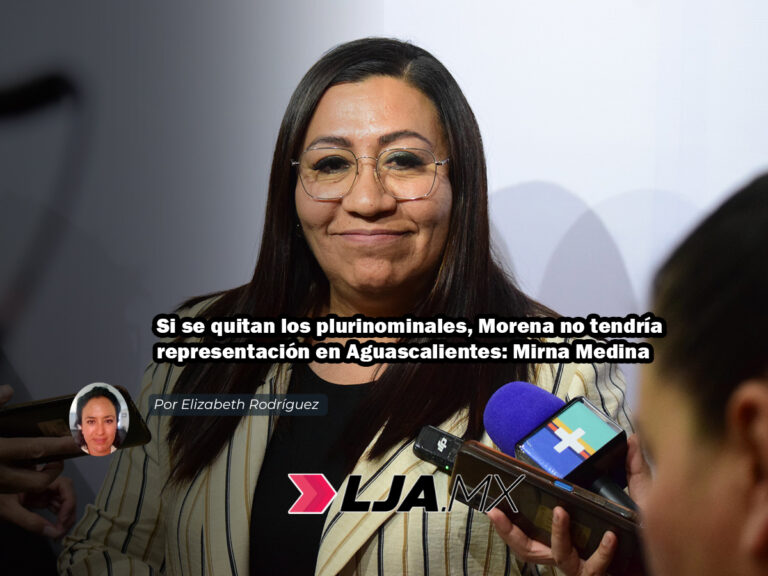 Si se quitan los plurinominales, Morena no tendría representación en Aguascalientes: Mirna Medina