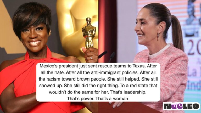 Viola Davis agradece a Sheinbaum por enviar ayuda a Texas: “Después de todo el odio…”