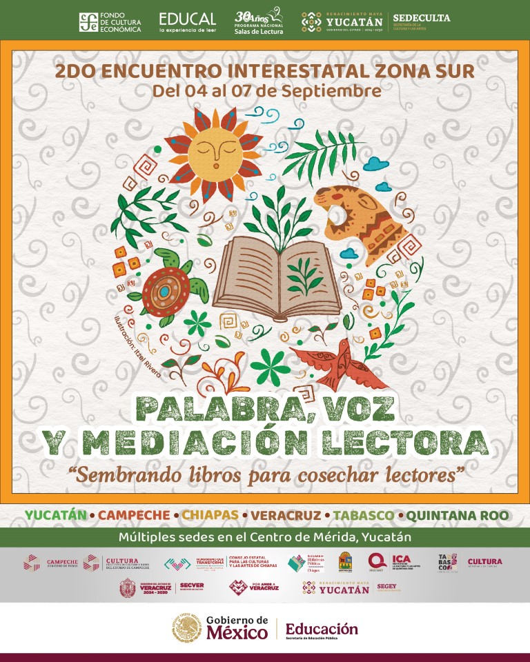 Yucatán recibirá a mediadores de lectura del sur-sureste México
