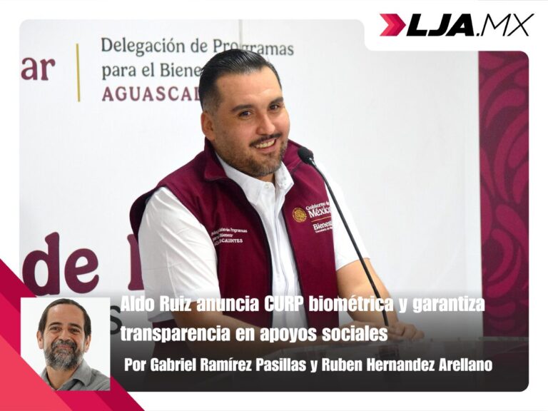 Aldo Ruiz anuncia CURP biométrica y garantiza transparencia en apoyos sociales