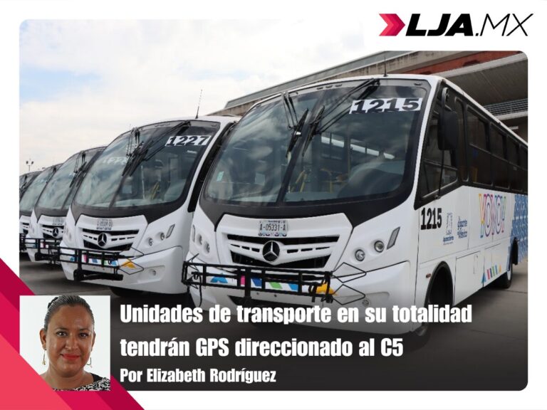 Unidades de transporte en su totalidad tendrán GPS direccionado al C5