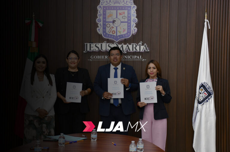 Ayuntamiento de Jesús María acuerda colaboración con el IEE