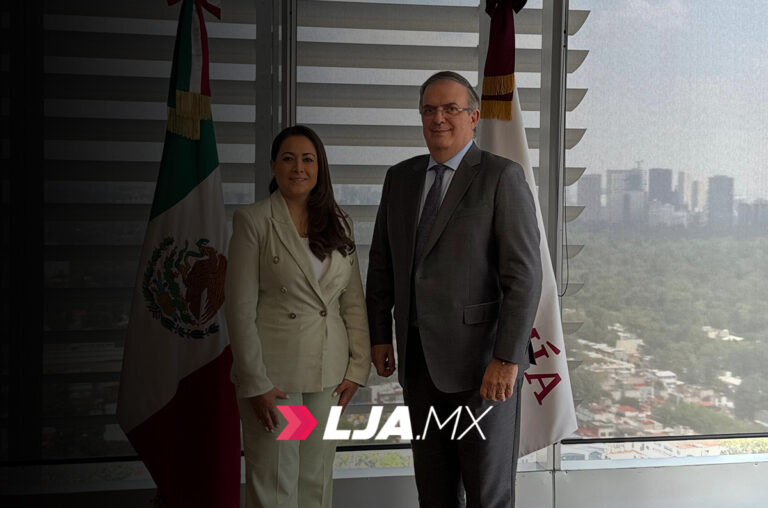 La gobernadora de Aguascalientes Teresa Jiménez se reúne con Marcelo Ebrard