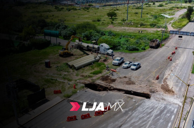 MIAA inicia obras de rehabilitación de colector sanitario en Segundo Anillo en Aguascalientes