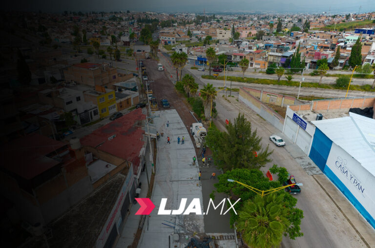 Avanza municipio de Aguascalientes en rehabilitación de la avenida Mariano Hidalgo