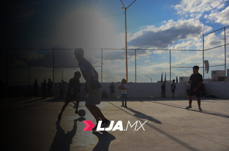 Villa de Loma Dorada cuenta con nuevo parque con cancha de usos múltiples en Aguascalientes