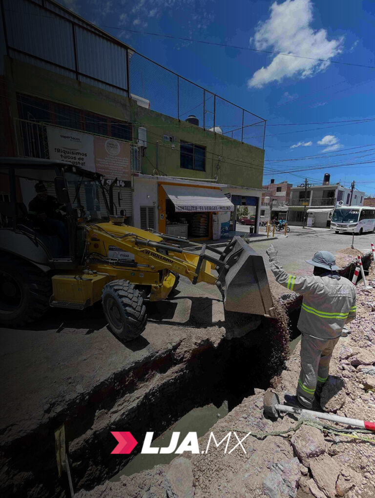 Mejora MIAA red de alcantarillado en La Estancia en Aguascalientes