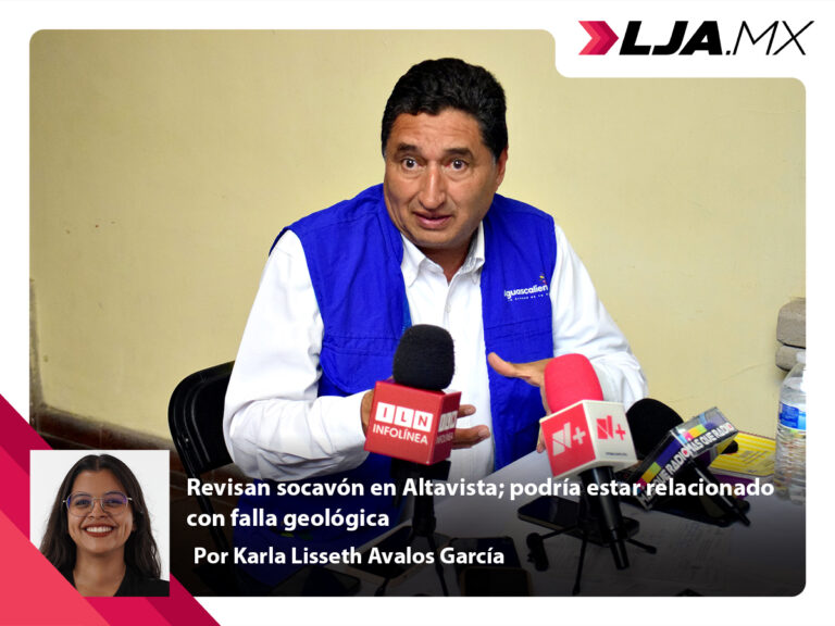 Revisan socavón en Altavista en Aguascalientes; podría estar relacionado con falla geológica