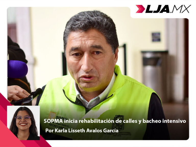 SOPMA inicia rehabilitación de calles y bacheo intensivo en Aguascalientes