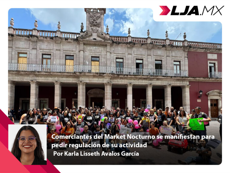 Comerciantes del Market Nocturno se manifiestan para pedir regulación de su actividad