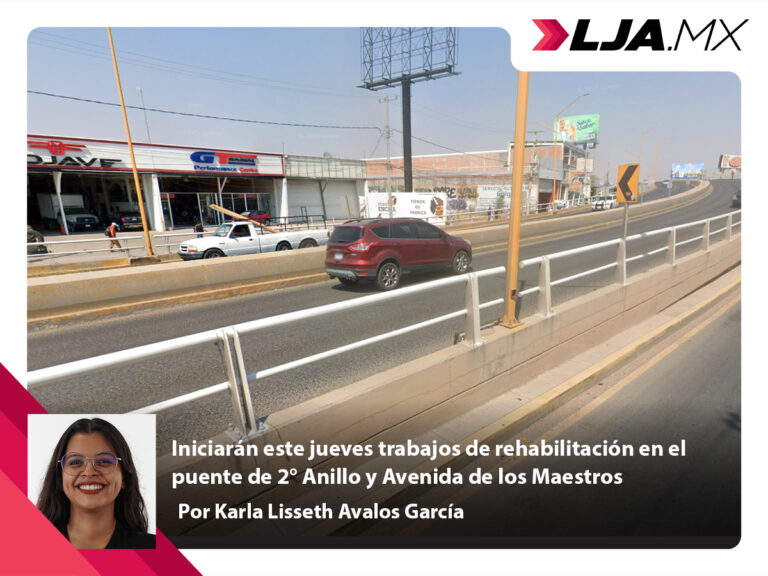 Iniciarán este jueves trabajos de rehabilitación en el puente de 2° Anillo y Avenida de los Maestros en Aguascalientes