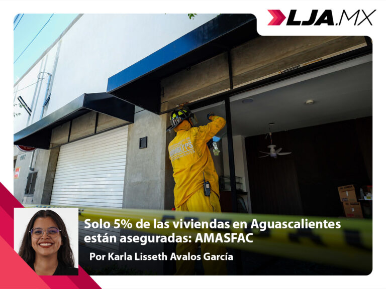 Solo 5% de las viviendas en Aguascalientes están aseguradas: AMASFAC