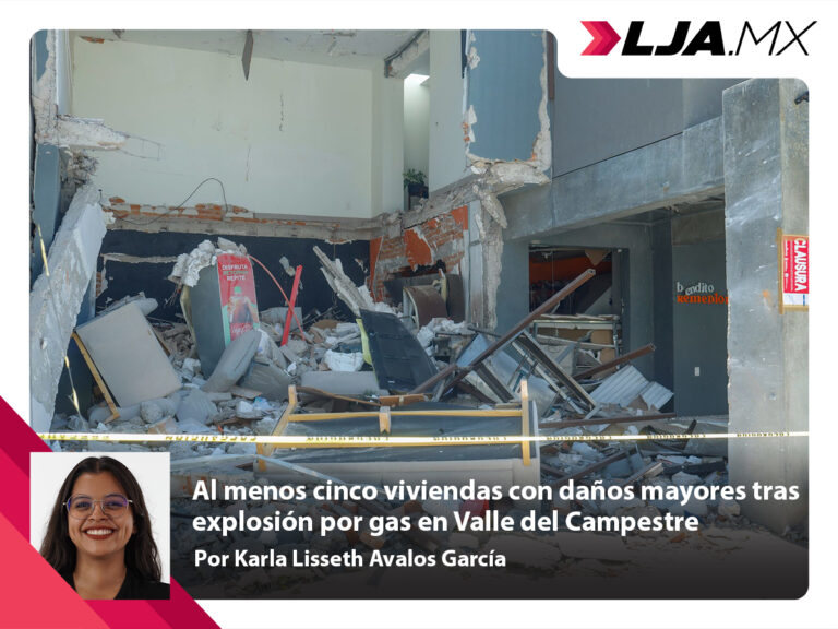 Al menos cinco viviendas con daños mayores tras explosión por gas en Valle del Campestre en Aguascalientes