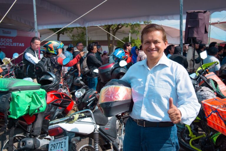 ¡Más seguridad vial para los motociclistas! Entrega Gobierno del Estado de México cascos certificados