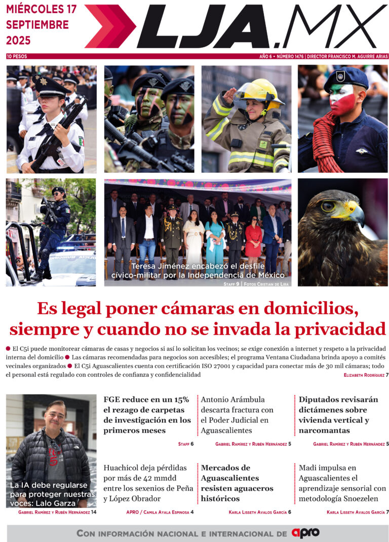 Es legal poner cámaras en domicilios, siempre y cuando no se invada la privacidad y más en LJA.MX edición 17/9/2025