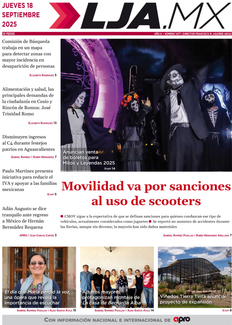 Movilidad va por sanciones  al uso de scooters y más en LJA.MX edición 18/9/2025