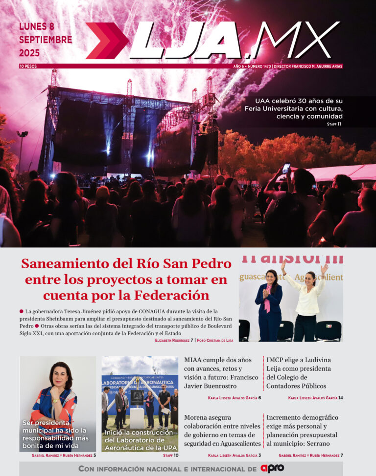 Saneamiento del Río San Pedro entre los proyectos a tomar en cuenta por la Federación y más en LJA.MX, edición 8/9/2025