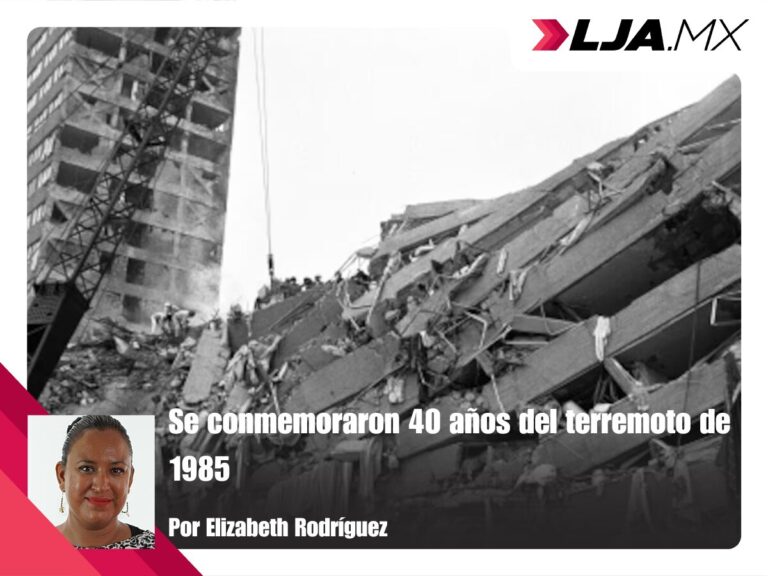 Se conmemoraron 40 años del terremoto de 1985